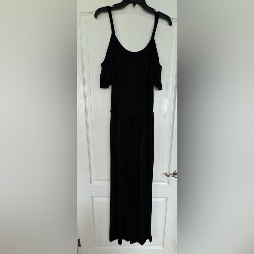 Max Studio Black Sleeveless Jumpsuit for Night Out